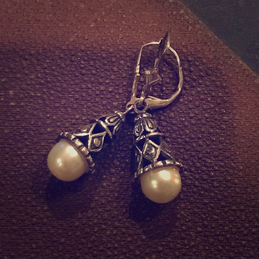 Boho Pearl Drop Earrings